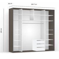 DRESSING LEX 261-240-66 C GRI/CZP/O